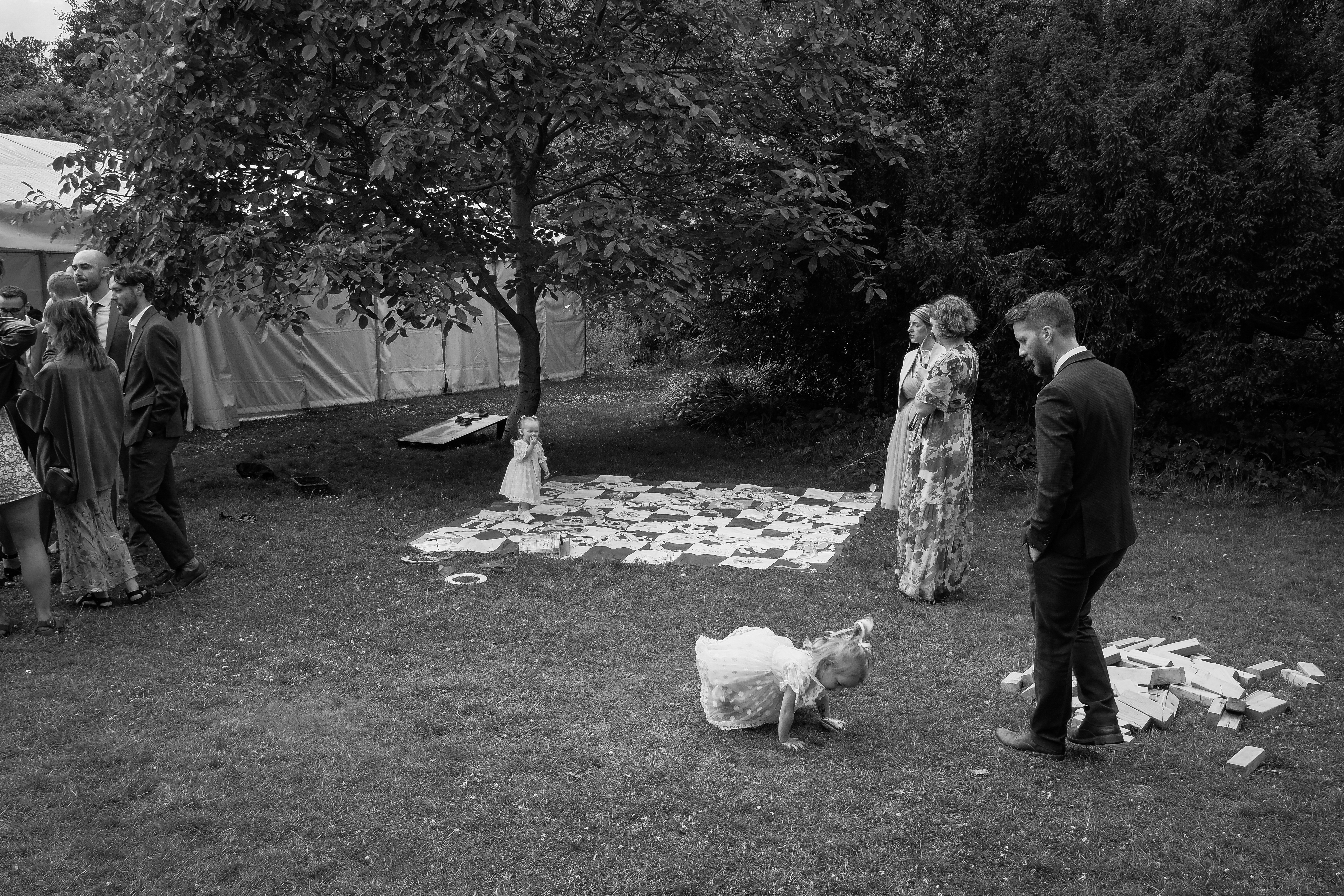wedding garden party portraits